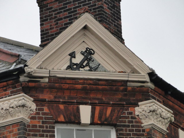 Sign of the former Anchor Hotel, Lowestoft High Street