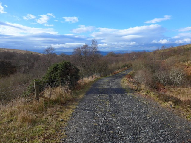 The track to Wemyss Bay from the Kelly... © Gordon Brown cc-by-sa/2.0 ...