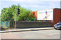 Southern parapet of bridge on Benson Street