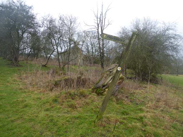 Signpost to Clunbury