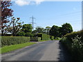 Power lines crossing the Ballymoyer Road, Newtownhamilton