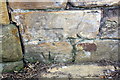 Benchmark on Chapeltown Road wall at Francis Street junction