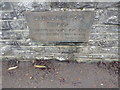 Plaque on Clungunford River Bridge