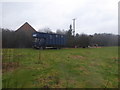 Old horse transporter in the paddock