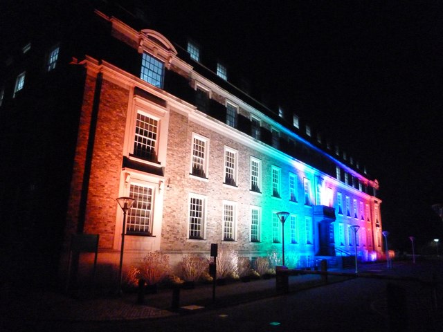 The Colours of the Rainbow - Shire Hall, Cambridge; e-Luminate 2017