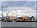 SJ3196 : Mersey Estuary, Seaforth Docks by David Dixon