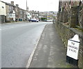 Location of milestone, Halifax Road, Queensbury