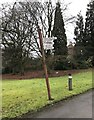 Newcastle-under-Lyme: Cornwall House, Sandy Lane - signpost