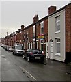 Row of houses and cars, Maxwell Street, Crewe