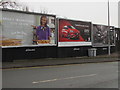 JCDecaux advertising hoardings facing Edleston Road, Crewe