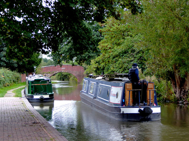 Birmingham and Fazeley Canal at Hopwas, Staffordshire
