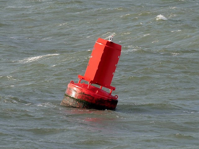 Liverpool Bay, Red Marker Buoy (C2) in Crosby Channel