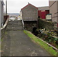 Steps up to the south side of Bridgend Road, Maesteg