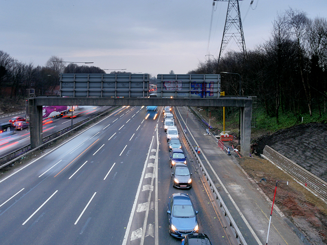 Manchester Outer Ring Road (M60) at Whitefield