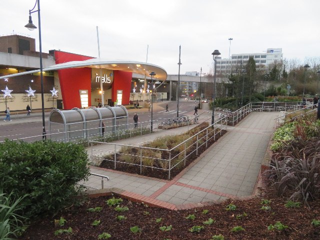 New landscaping at Basingstoke station