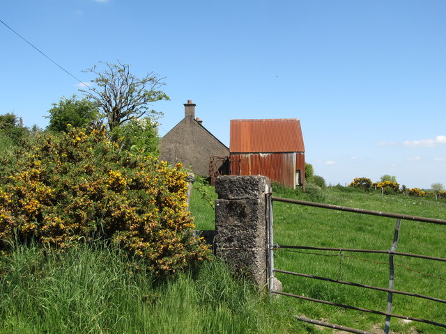 Homestead with a red tin shed on Dairy Lane, Ballymoyer TD