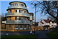 Curvy modern flats at the top of Church Avenue