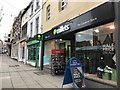 SJ8445 : Newcastle-under-Lyme: High Street shops by Jonathan Hutchins