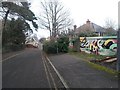 Winton: colourful garage on bridleway N03