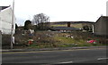 Fenced-off site of a former chapel, Garth, Maesteg