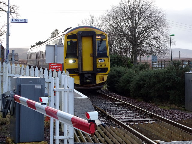 A train for Wick passing through Kinbrace