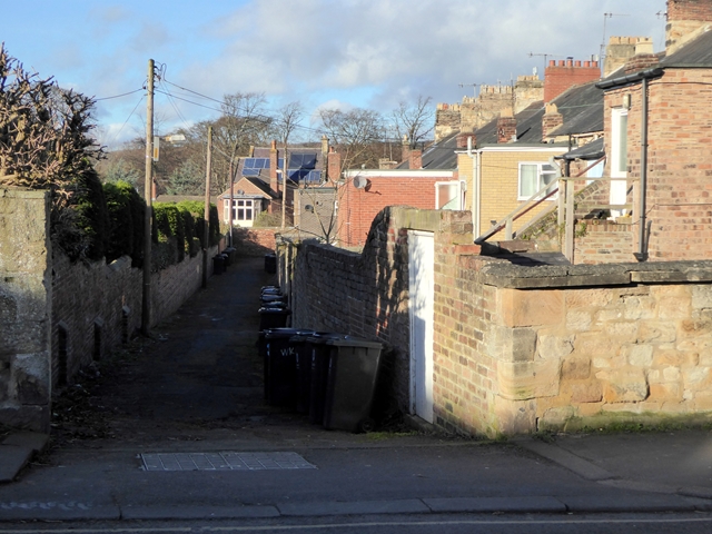 Alley behind St Wilfrid's Road, Hexham