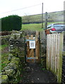 Sowerby Bridge FP2, Midgley (6) - narrow footpath gate