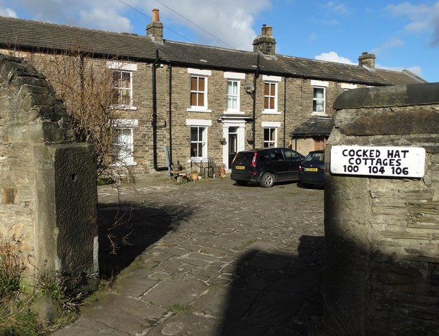 Entrance to Cocked Hat Cottages, Crookes