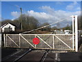 Level crossing gate in Hirwaun