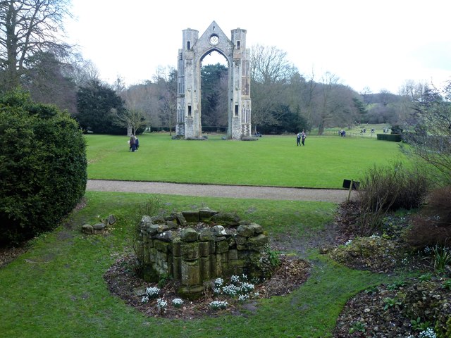 In the grounds of Walsingham Abbey in Norfolk