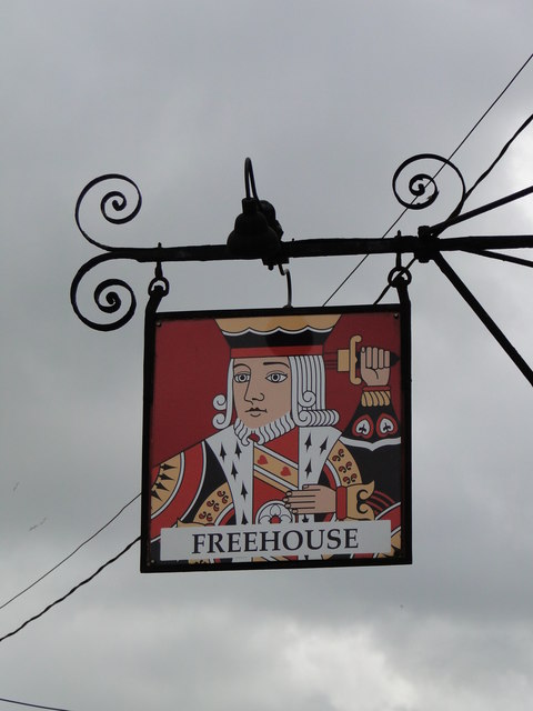 Hanging sign for the King's Head at New Buckenham
