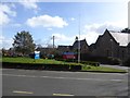 The entrance to the RD&E Hospital, and Wonford House