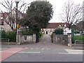 Pokesdown: footpath J09 is the church driveway