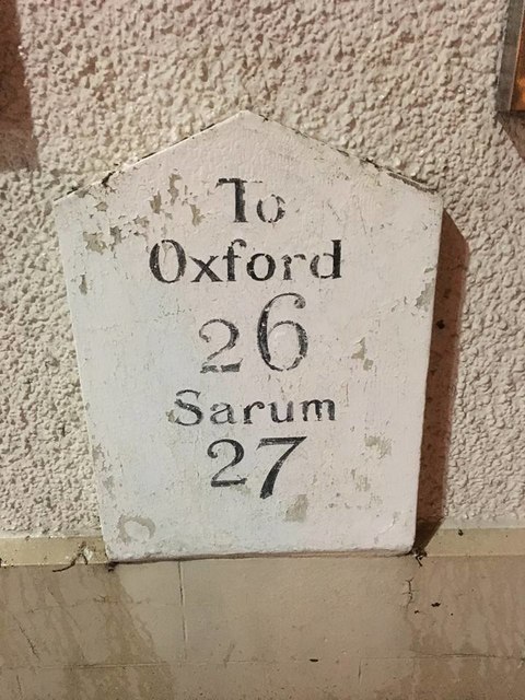 Old Milestone, by the A338, high Street, Hungerford