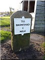 Old Milestone by the A44, Washcroft, Brockhampton,