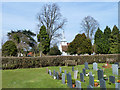 A glimpse of Lambourne church