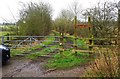 SP0876 : Access track to Harmony Wood, Drakes Cross, Worcs by P L Chadwick