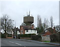 Houses and water tower, Barwell