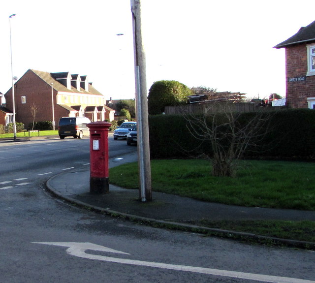 King George VI pillarbox on a Crewe corner