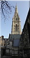 TQ2579 : Tower of St Mary Abbots Church by PAUL FARMER