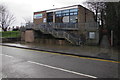 Steps up to Porthcawl Library