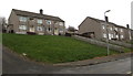 Houses on top of a grassy bank, Trevethin