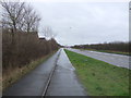 Cycle path beside the A47