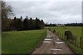 Track leading through Becca Park