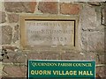 Foundation stone, Quorn village hall