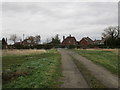 Track leading to Broadgate Lane