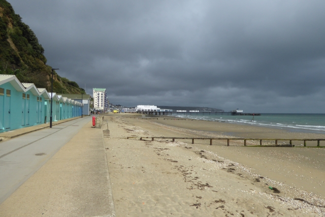 Beach huts near Sandown © DS Pugh :: Geograph Britain and Ireland