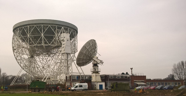 The Lovell and the crab telescopes at Jodrell Bank Observatory