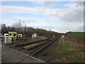 Railway from the level crossing near Burcroft Farm