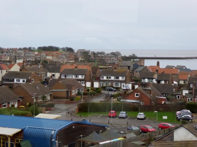 Berwick upon Tweed from a train